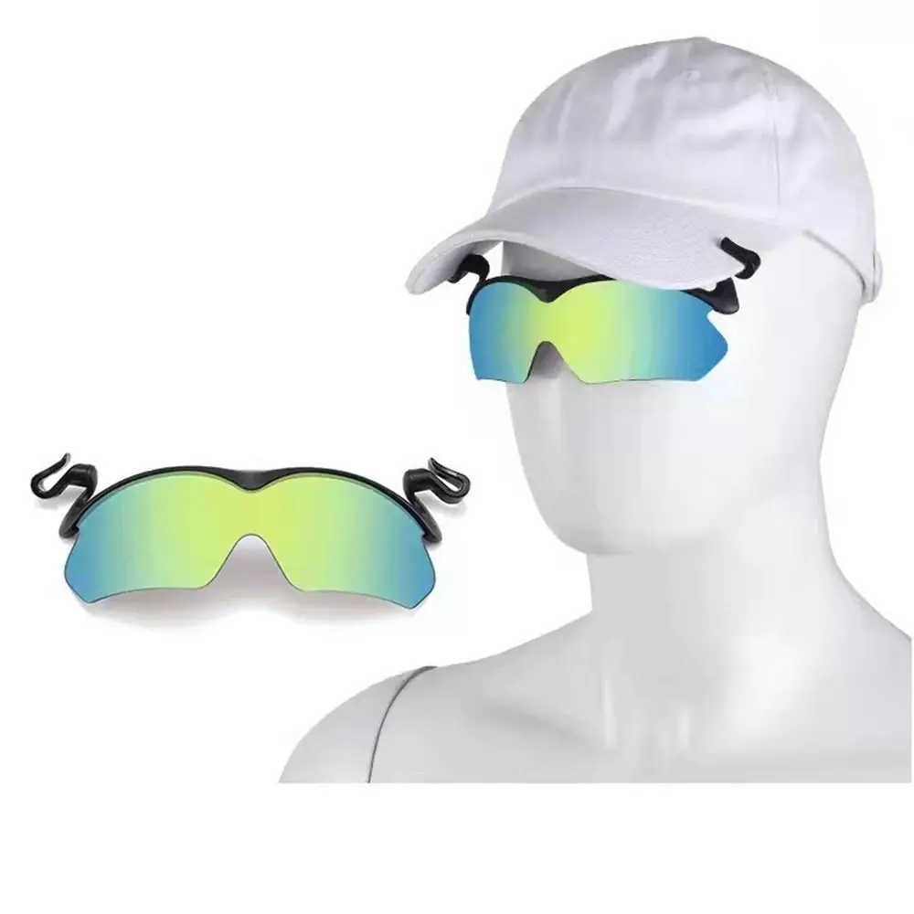 Adjustable Clip Cap Sports Sunglasses Flip-Up Cover UV Protection Cycling Goggles Clip On Hat Fishing Biking Eyewear Summer