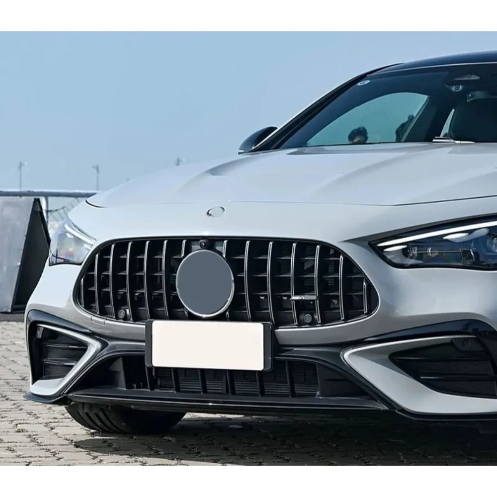 For Mercedes-Benz W236 2024-2025 CLE260 CLE300 CLE53AMG Front Racing Facelift Upper Radiator Bumper Grilles Upgrade Kit