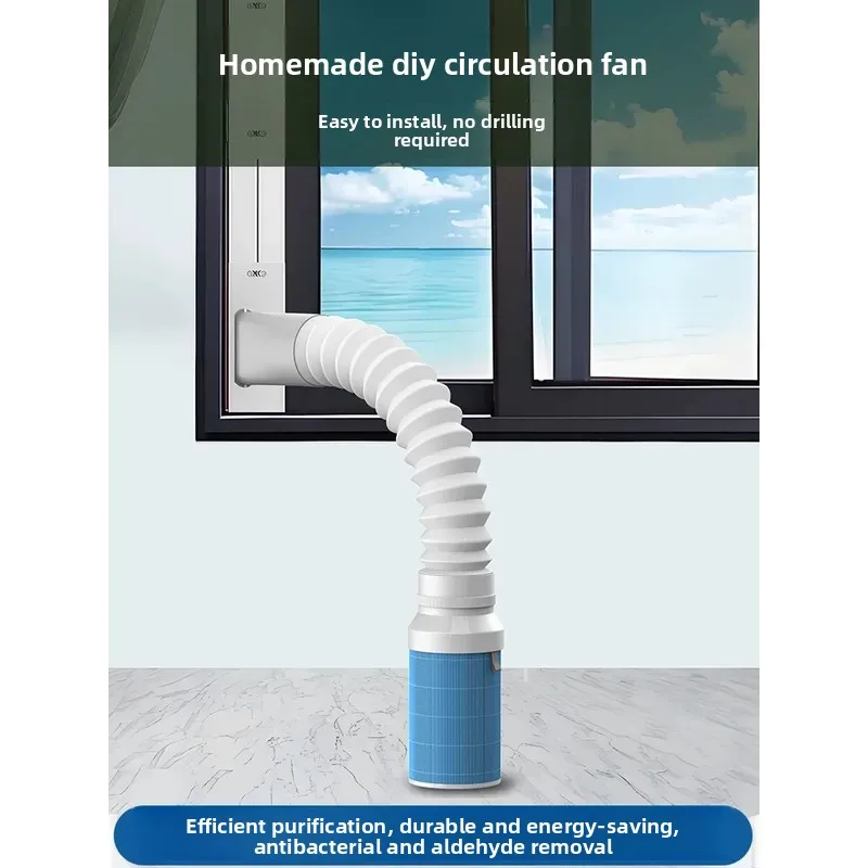 For DIY Air Purifier Fresh Fan System Self Made Adaptation for Activated Carbon Filter Element Simple Hand Rubbing to