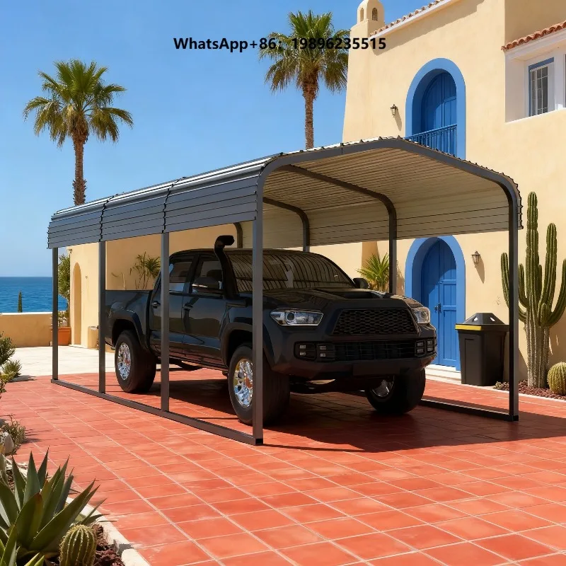 Most Popular 11x19 FT Galvanized Metal Removable Car Waterproof Double Awning Canopy Quick Assembly Sun Shading for Lawn