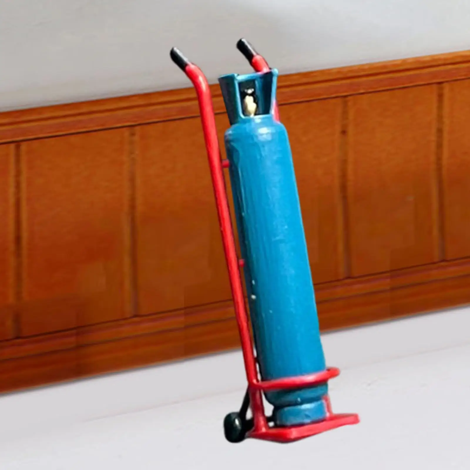 

1:64 Gas Cylinder with Cart Model Simulation Car Workshop Maintenance Display Scene