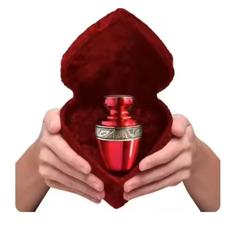 for Small Elegant Metal Urn for Human Ashes American Style for Family Remembrance or Pet Memorial Hot Arrival Decorative Urn