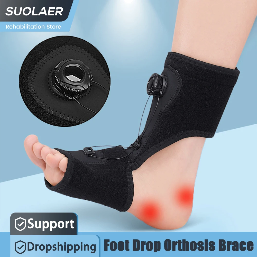 Foot Drop Orthosis Brace Plantar Fasciitis Support Ankle Support Sports Injury Fracture Splint Stabilizer Ankle Fixation Device