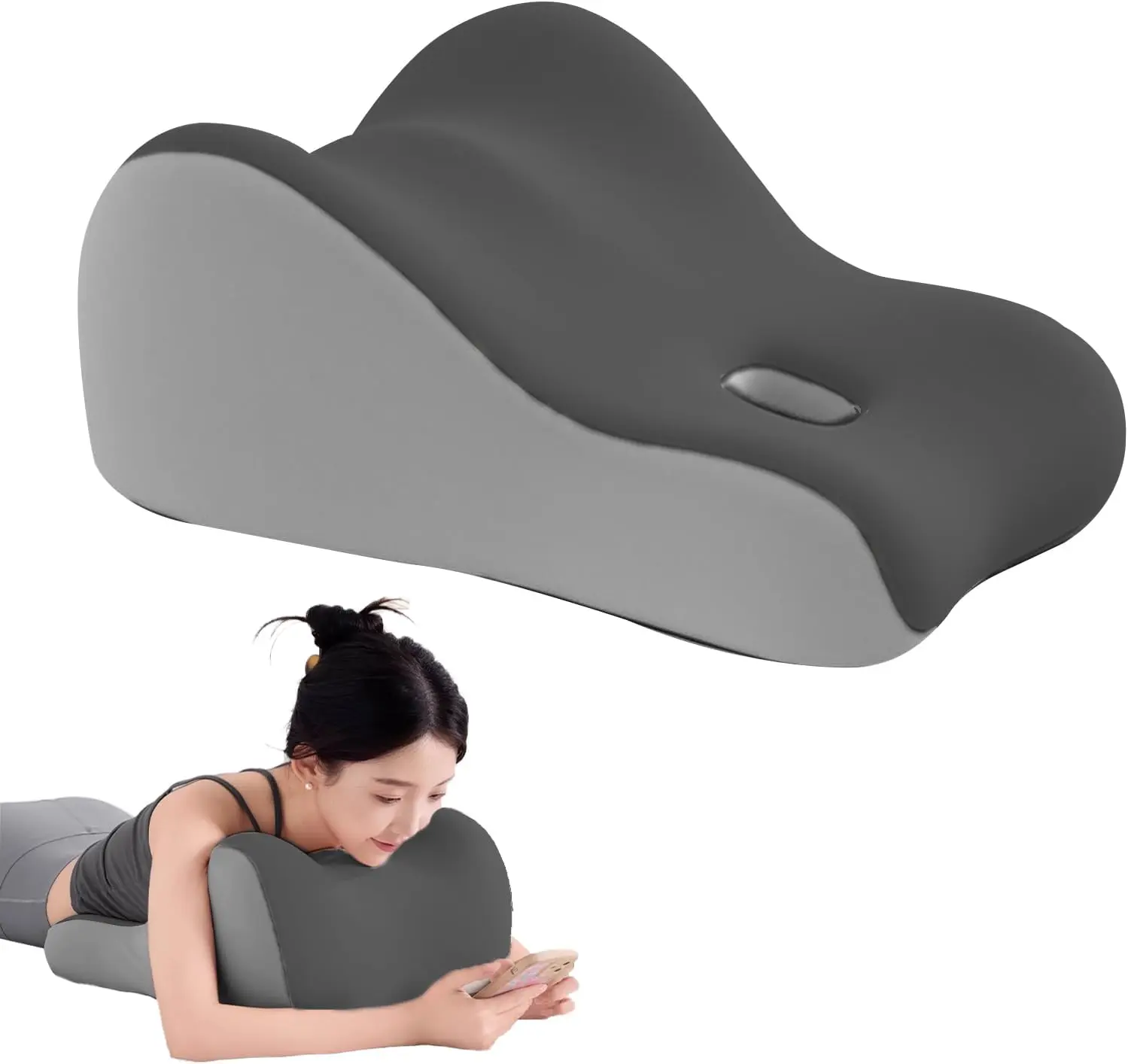 Intimacy Support Wedge Pillow for Couples Memory Foam Positioning Cushion for Back Neck & Waist Pain Relief with Washable Cover view 2