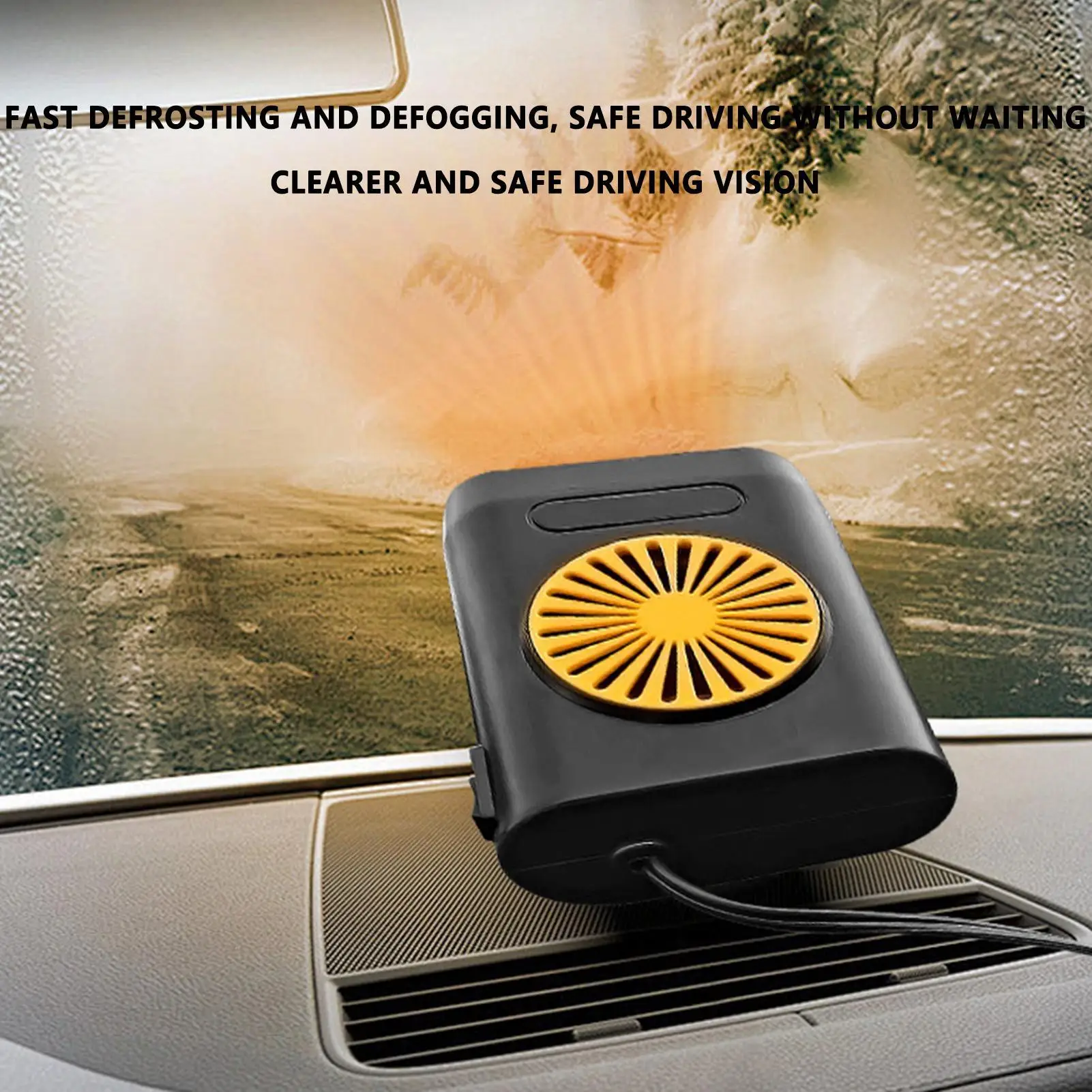 

Автомобильные обогреватели для автомобиля, размораживатель 12 В для лобового стекла автомобиля, компактный вентилятор отопления и охлаждения для зимнего кемпинга, водителей, грузовиков, автофургонов