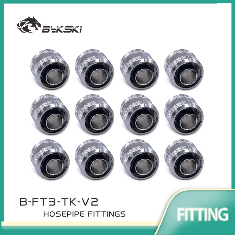 

Фитинг для шланга Bykski G1/4 дюйма для трубы ID 10 мм + OD 13 мм/ID10 мм + диаметр 16 мм, мягкая трубка/ручной латунный соединитель 12/16 шт./лот, B-FT3-TN-V2