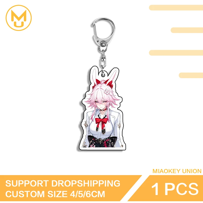 Evanescia Honkai Star Rail‌ Sexy Figure Fantastic High Quality Acrylic Keyring Ingenious Creative Personality Amusing Jewelry