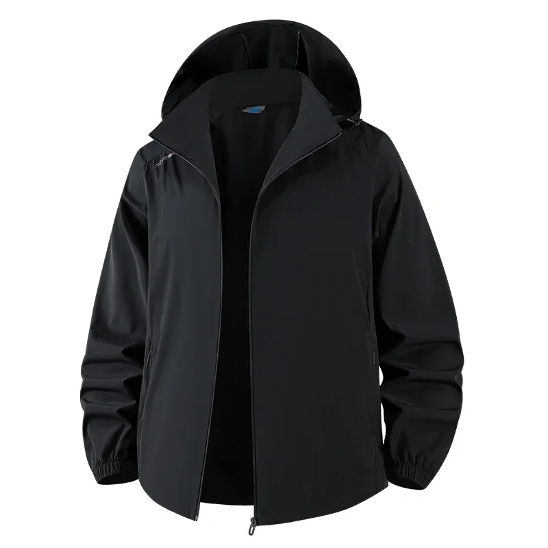 

UPF 50+ Men Summer Sun Protection Jacket Casual Breathable Hooded Skin Coats Zipper Hooded Fishing Jacket Male Skin Clothing