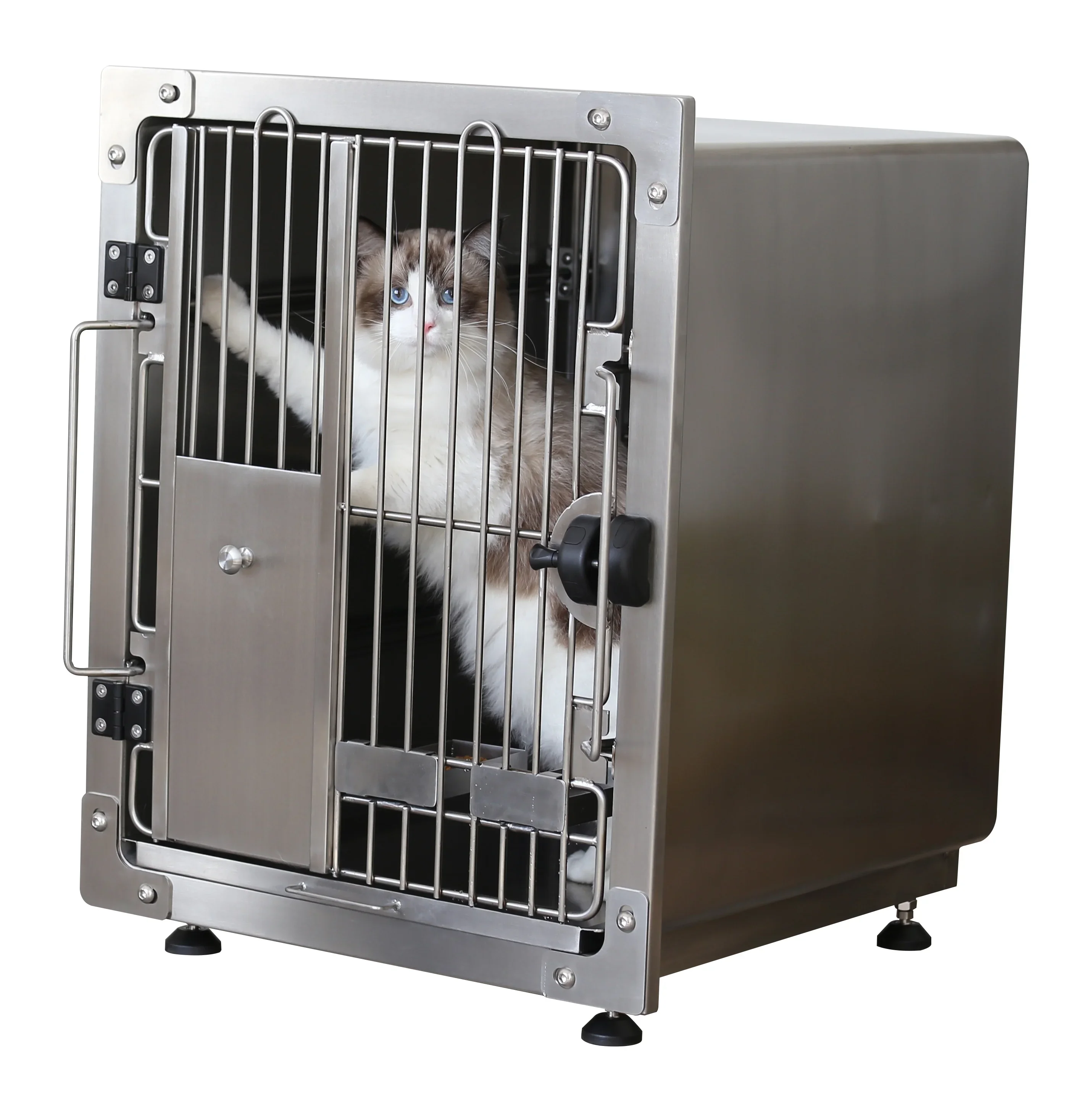 

Cat Restriction Cage Pet Clinic Veterinary Equipment Injection Restraining Stainless Steel Salon Kennel Cat Restriction Cage