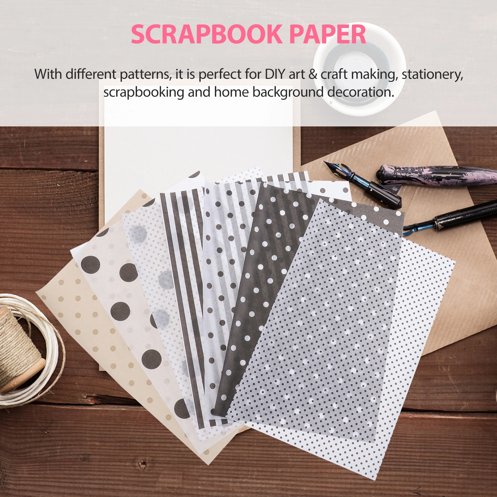 

160Pcs Patterned Craft Paper Sheets High Quality Colored Paper for DIY Scrapbooking Drawing Sketching Art Projects