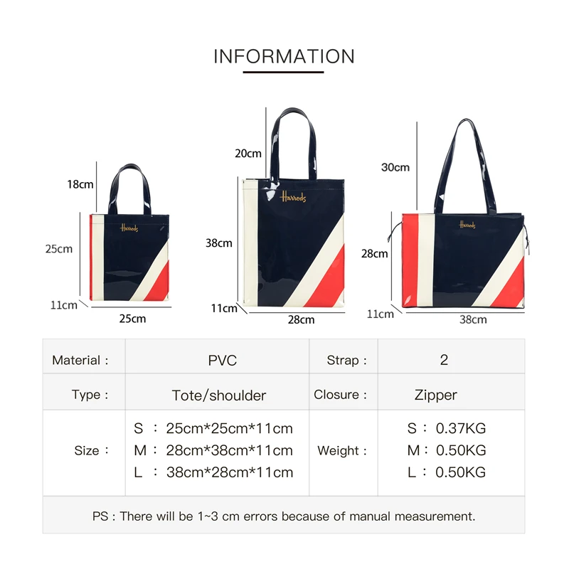 Hot Sale Eco Friendly PVC Waterproof Handbags For Women Large Capacity Shopper Totes Female Fashion Jelly Reuseble Shouder Bags