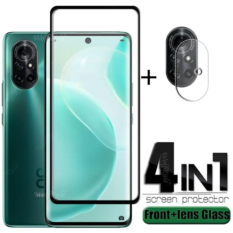 4-in-1 For Huawei Nova 8 Glass For Nova 8 Tempered Glass HD Protective Phone Film Screen Protetor For Huawei Nova 8 Lens Glass