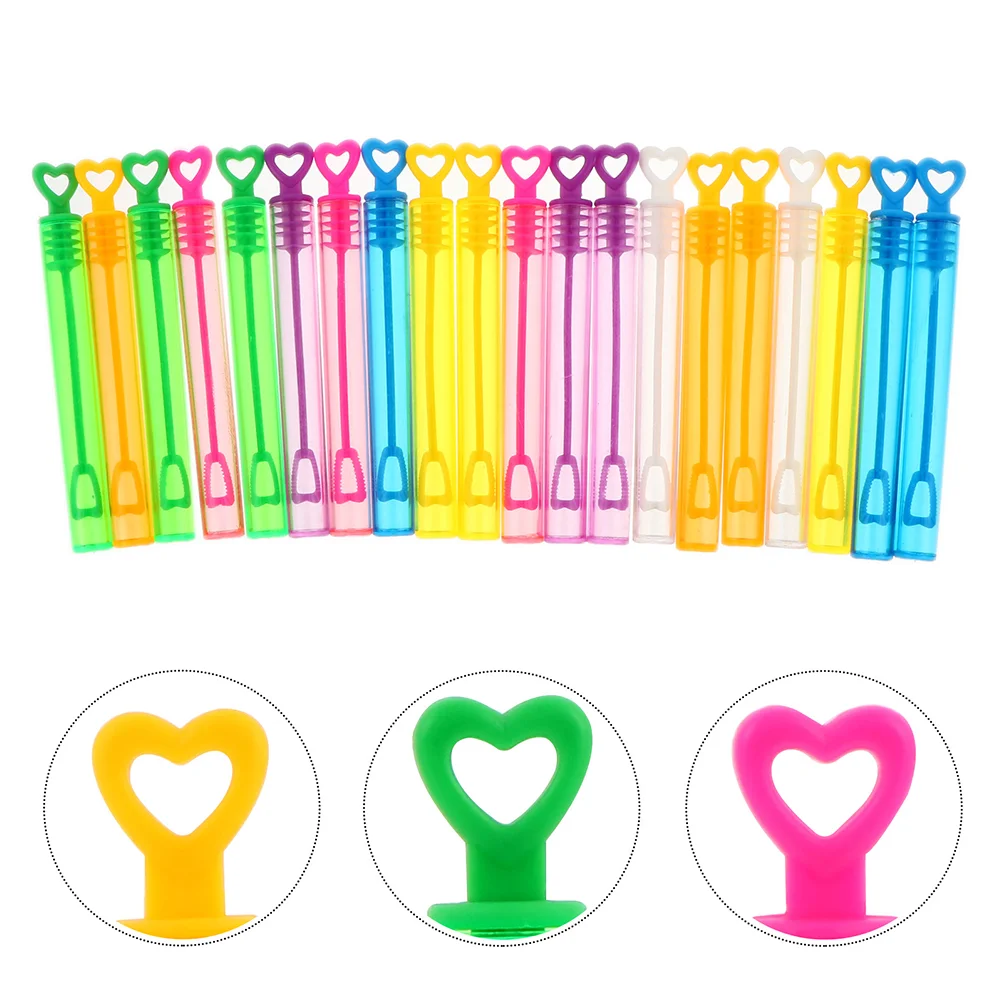 30pcs Empty Bubble Wands Mini Toy Party Outdoor Kids Premium Plastic Safe Refillable Lightweight Compact Fun