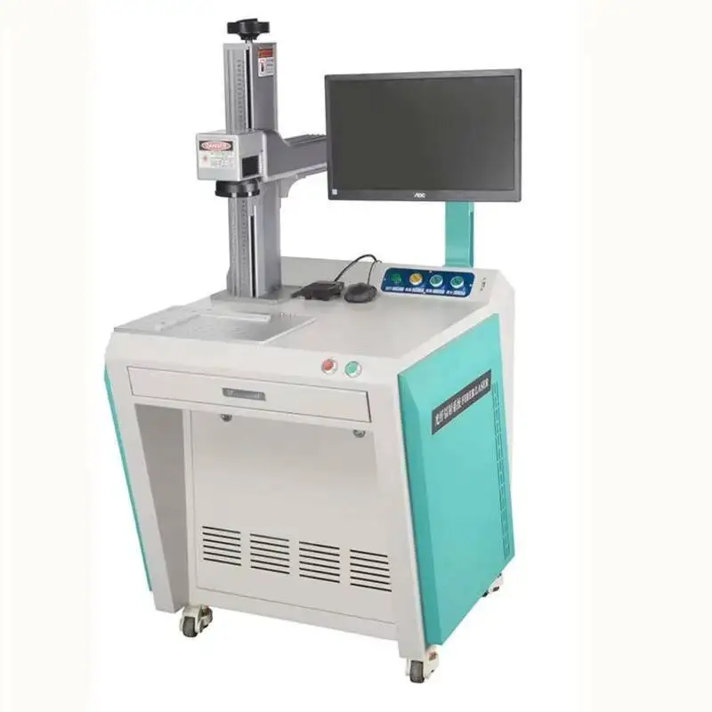 Macchina per incisione laser in vetro UV Fibra di metallo 20W 30W 50W Macchina per marcatura laser semiautomatica Chuangxin da tavolo