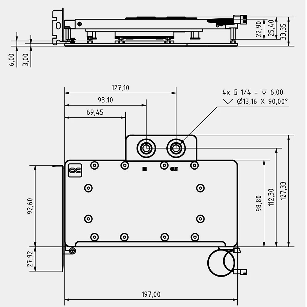 Alphacool Core GPU Water Block Compatible PowerColor Hellhound AMD Radeon RX 9070,Sapphire PULSE/Pure With Backplate