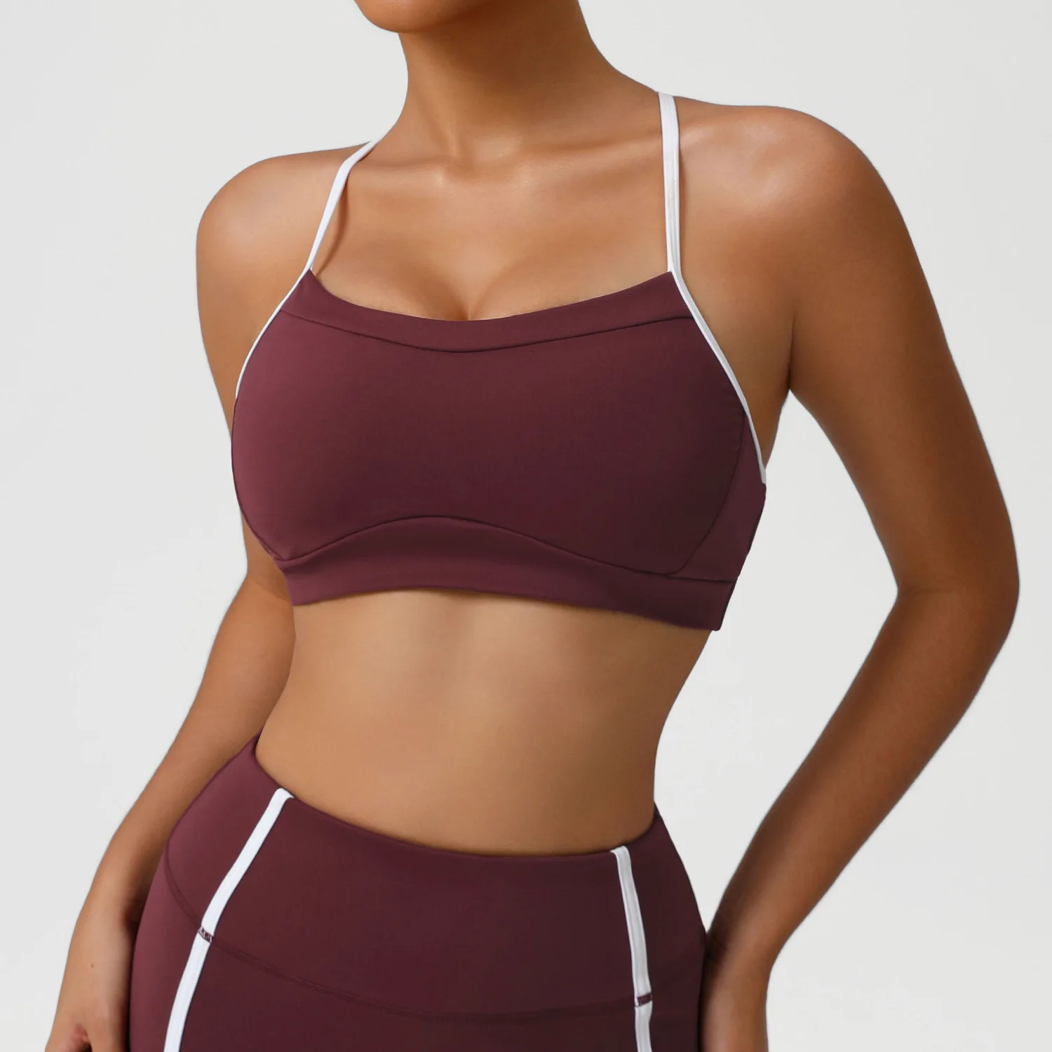 Stretchy Soft Sports Underwear Women High Impact Fitness Yoga Bra Breathable Quick Dry Gym Crop Top Female Workout Clothes view 2