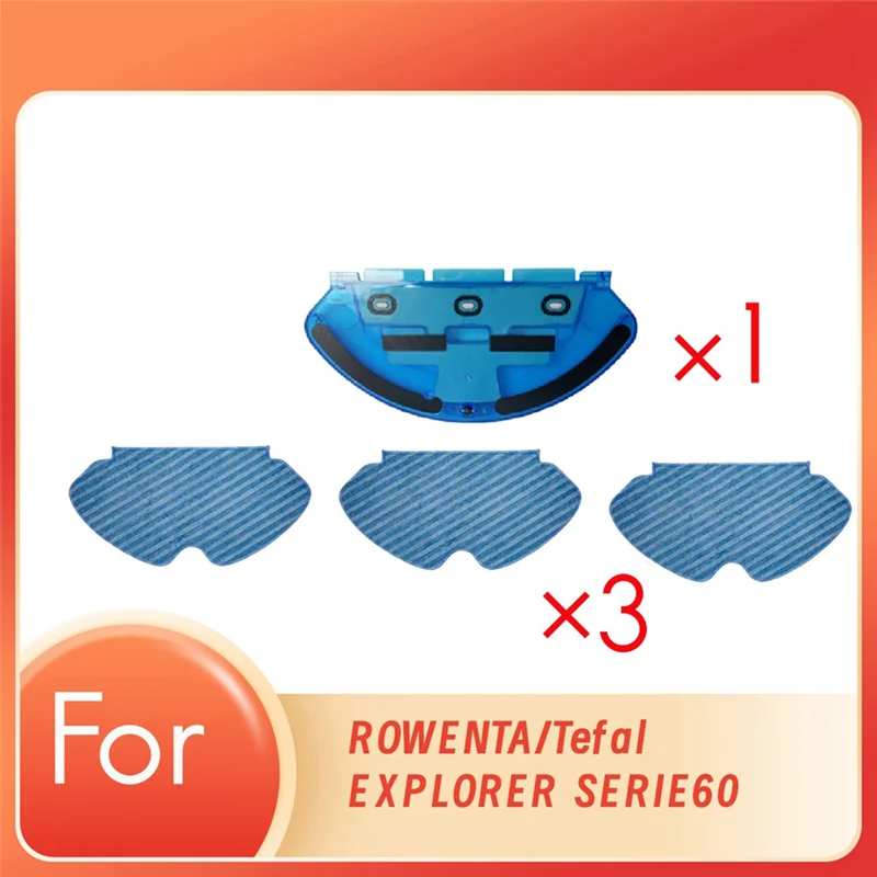 Serbatoio dell'acqua con mop pad per ROWENTA/Tefal EXPLORER SERIE60 Robot aspirapolvere Accessori ultra durevoli Accessori essenziali per aspirapolvere