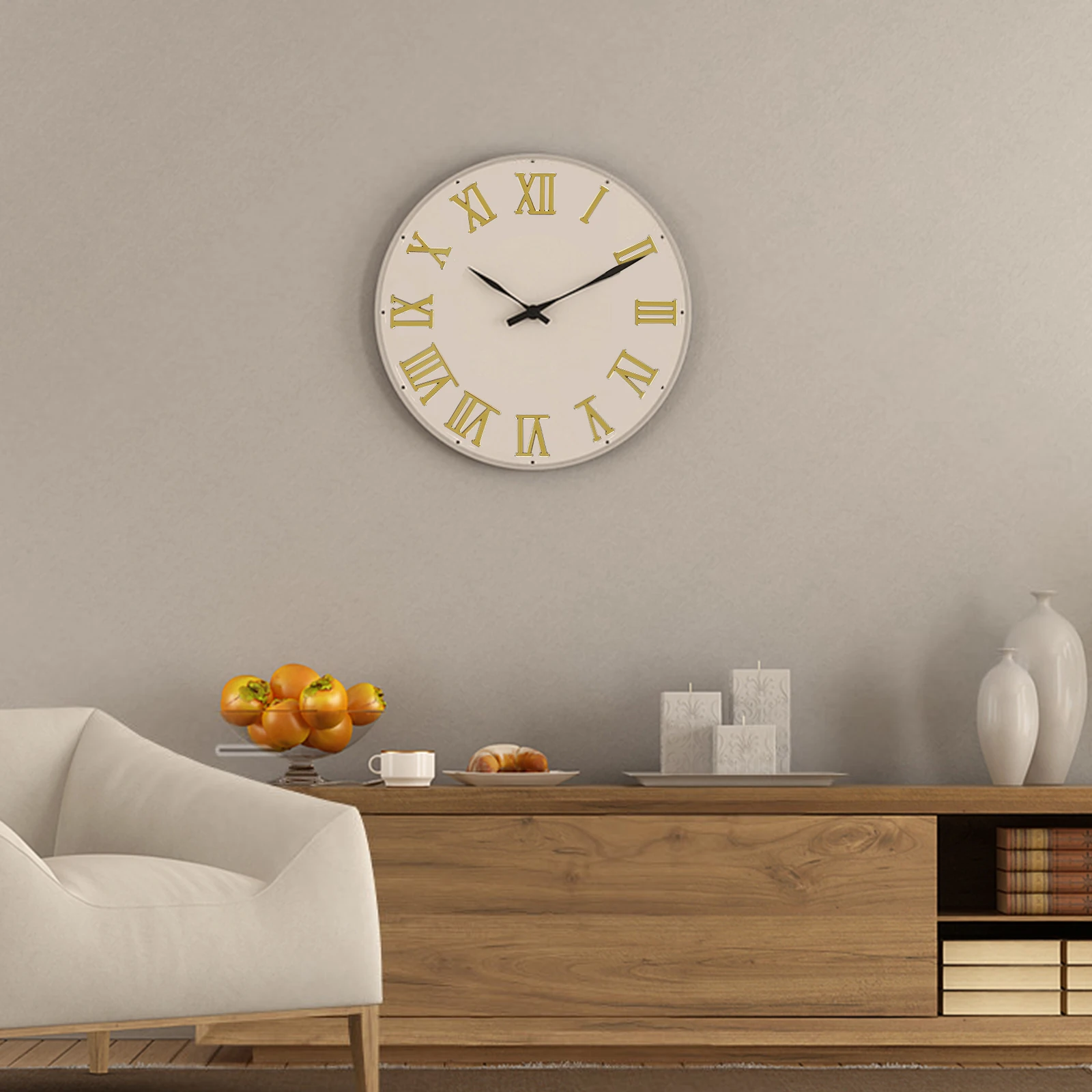 

18Pcs DIY Clock Numerals Set Arabic Roman Replacement Numbers Kit for Wall Clock Accessories Repair Parts for Clocks