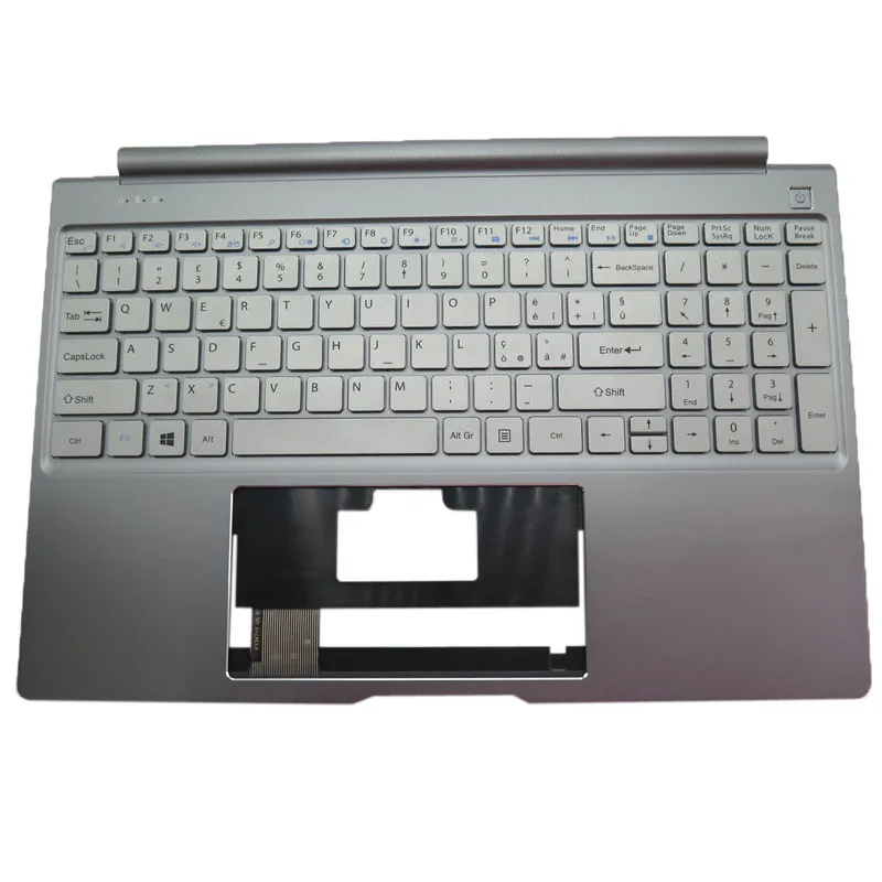 Laptop Silver PalmRest&Keyboard For Teclast F15 SMARTBOOK M-SBB150 KY347-1 K762 K3259 Italy IT No Touchpad