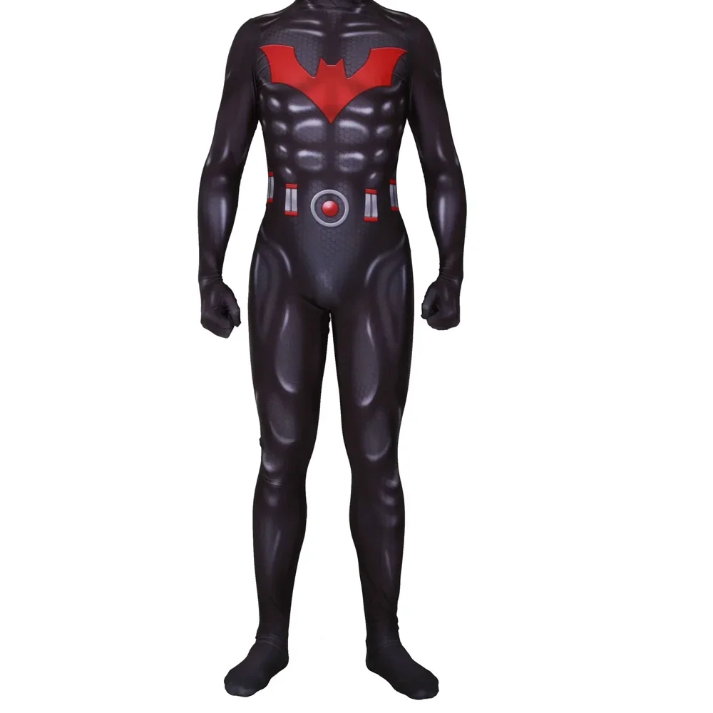 Bat man Beyond Cosplay Costume 3D Printed Spandex Superhero Zentai Bodysuit Jumpsuits halloween costume for Adult Kids