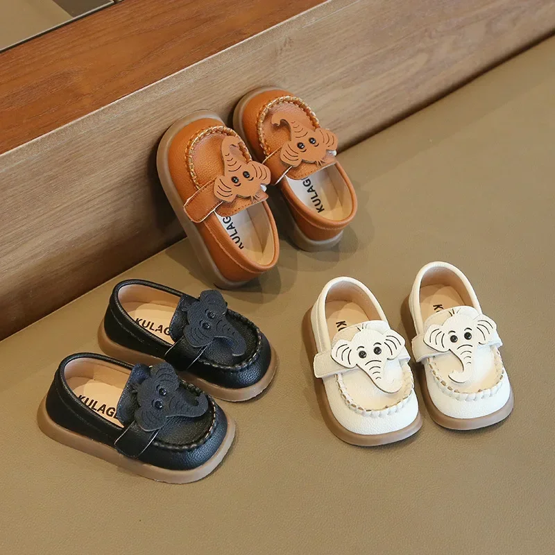 

Casual Korean Style Children'sLeather Shoes Soft Bottom Baby Walker Spring Autumn New Style Boys' Little Kids' Footw