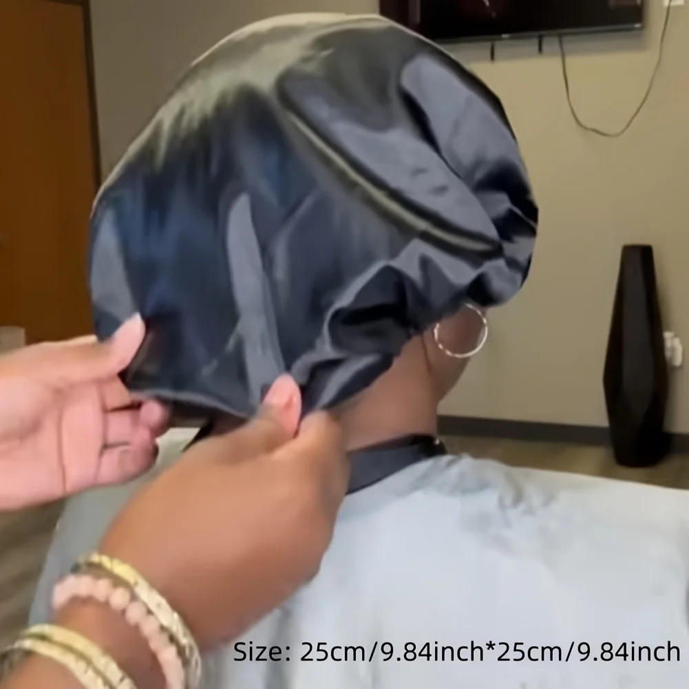 

Женская шапочка-боннет 2-в-1 для кудрявых волос с регулируемой эластичной лентой и дышащей сетчатой спинкой