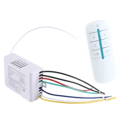 4 Way Light Lamp Digital Wireless Remote Control Switch ON/OFF 220V