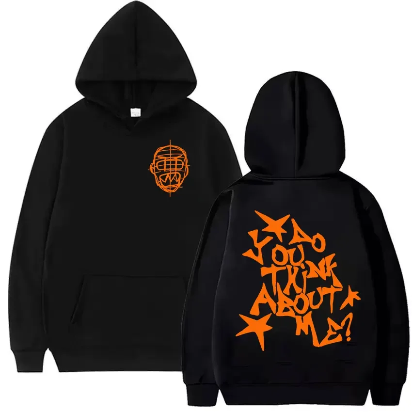 

In the autumn of 2025, male rapper NSQK ALTER EGO Tour Album printed hooded sweatshirt Harajuku-style retro streetwear