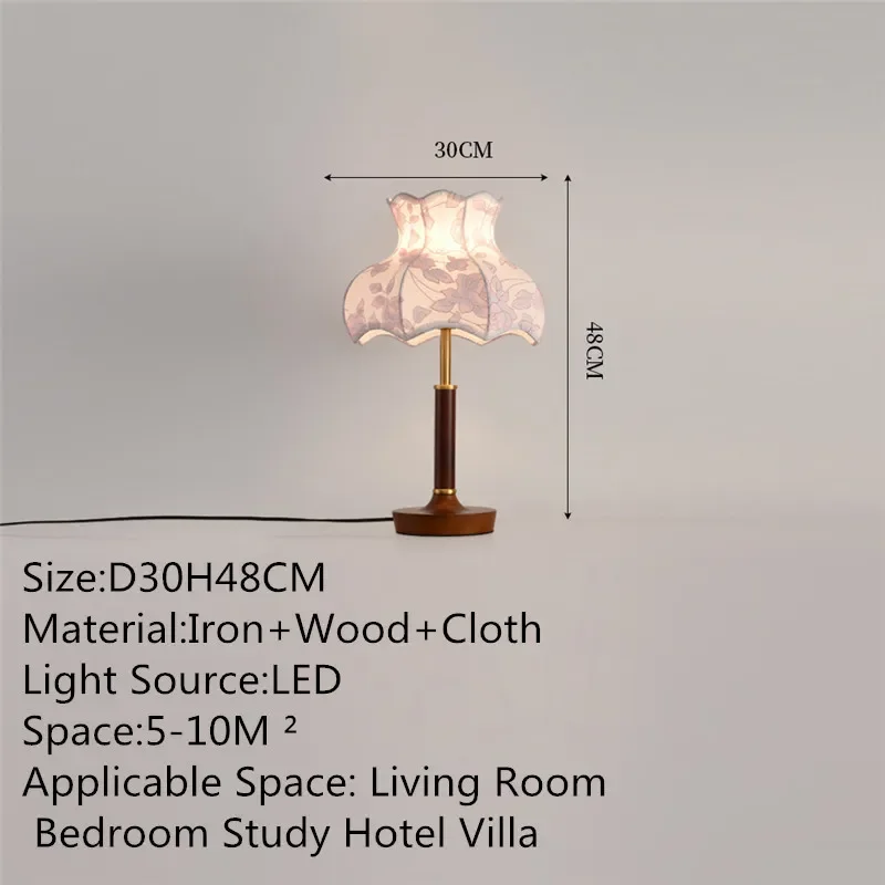 TEMOU Contemporary Creativity Table Lamp American Retro Art Living Room Study Villa Hotel Bedroom LED Bedside Desk Light