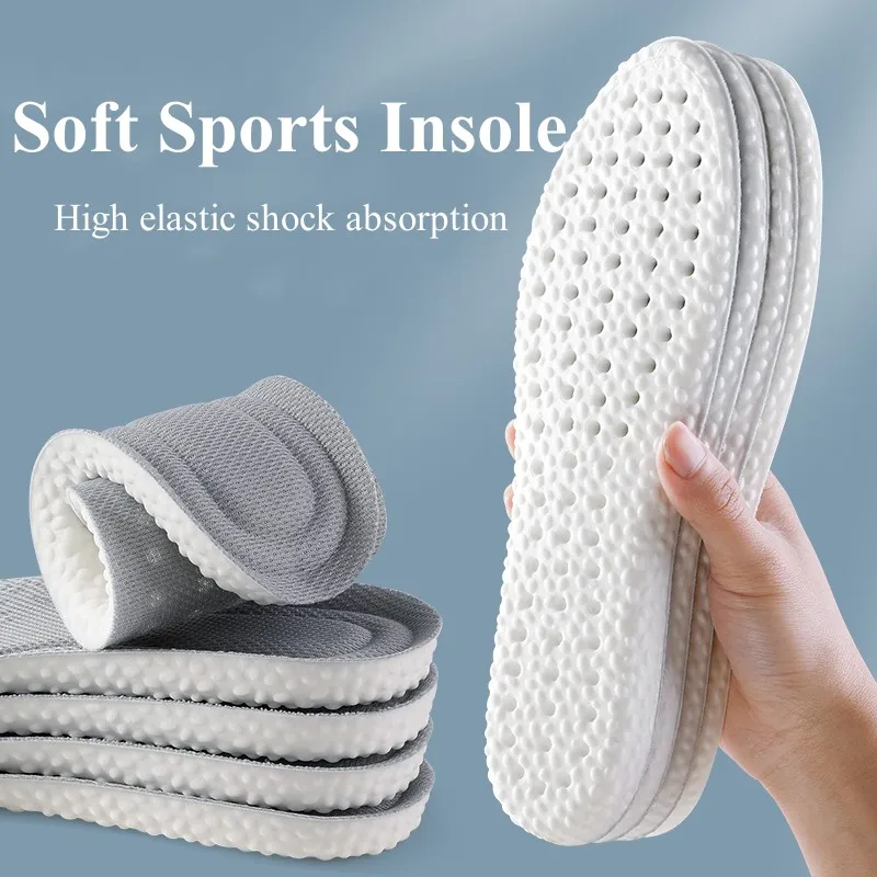 Soft Insole for Shoes Sport Running Deodorant Inserts Shock-Absorbing Insoles for Feet Arch Support Template Man Women Shoe Sole