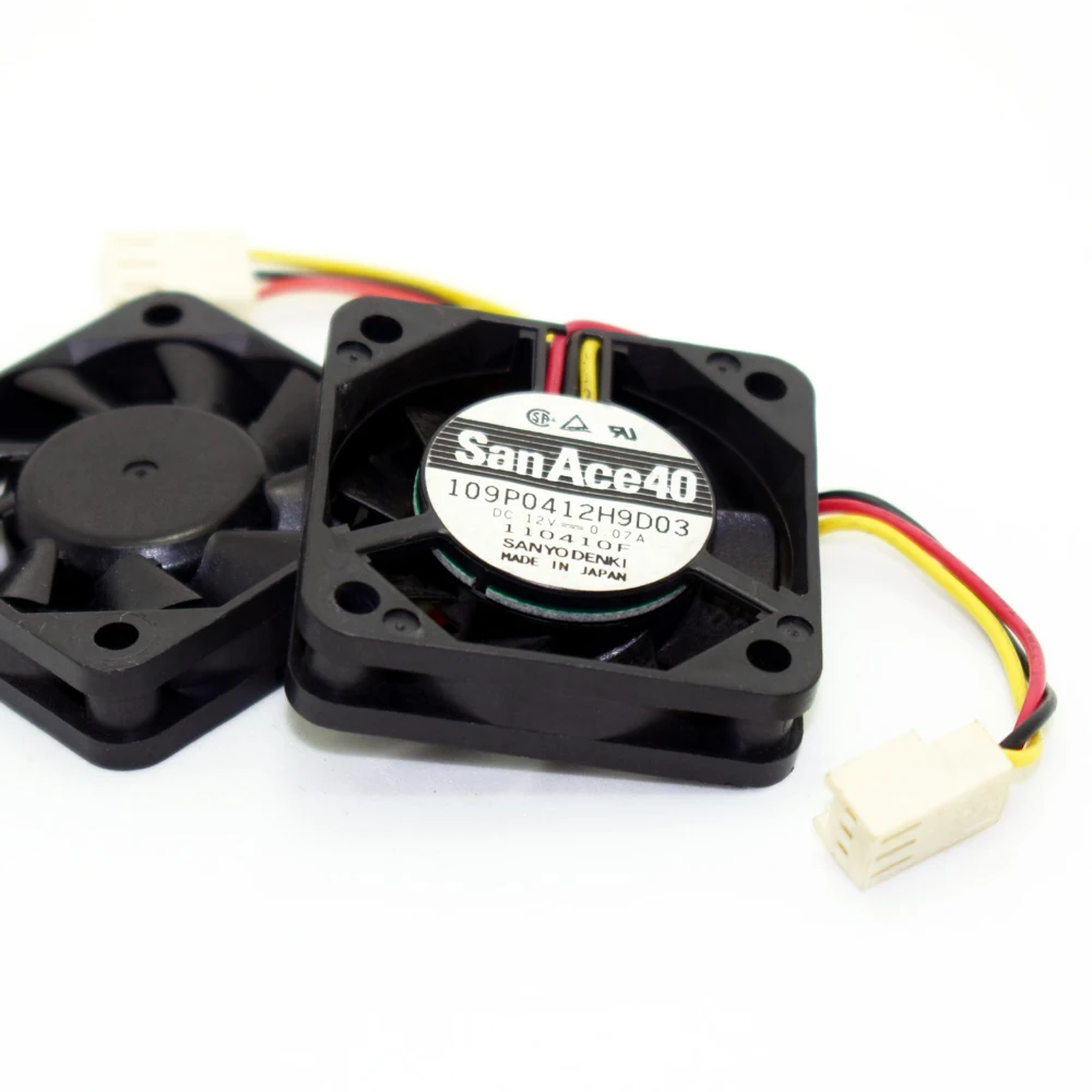 

For 4 Pack SanAce40 SANYO DENKI 109P0412H9D03 40x40x10mm 4010 12V 0.07A DC Cooling Fan -