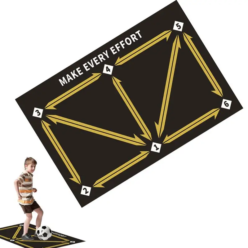 

Soccer Footstep Training Mat Training Pace Ball Control Player Equipment Silent Soccer Practice Equipment For Boys Girls Improve