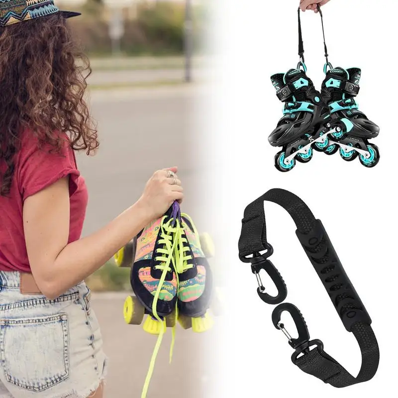 Skate Leash Ski And Snowboard Boot Carrier Straps Ice Skates Shoulder Strap Winter Gear Leash Accessory Snowboard Accessories