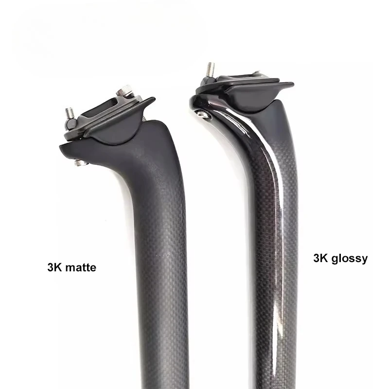 AGEKUSL Carbon Fiber Bike Seat Post Offset Seatpost 31.8mm 33.9.mm Use for Brompton Aceoffix C5 D10 NEO Bicycle