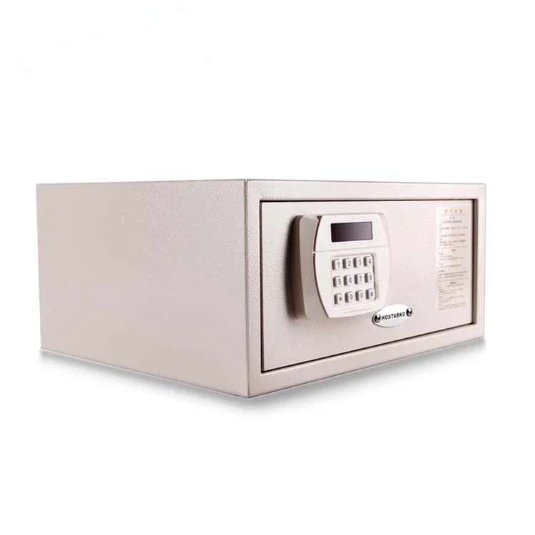 White Hotelroom Bank Office Security Portable Lock Box Safe Deposit Safe Box Fireproof Jewelry Digital Safe Box for Money Cash