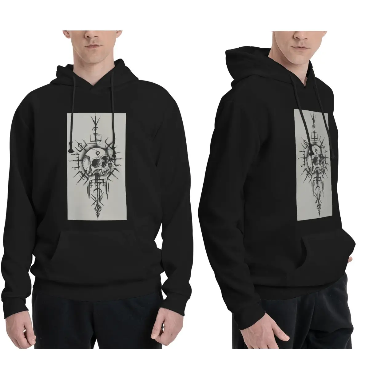 Viking Compass With Skull Hoodies Men Women Casual Pullover Sweatshirt Fashion Long Sleeve Clothing Autumn Winter