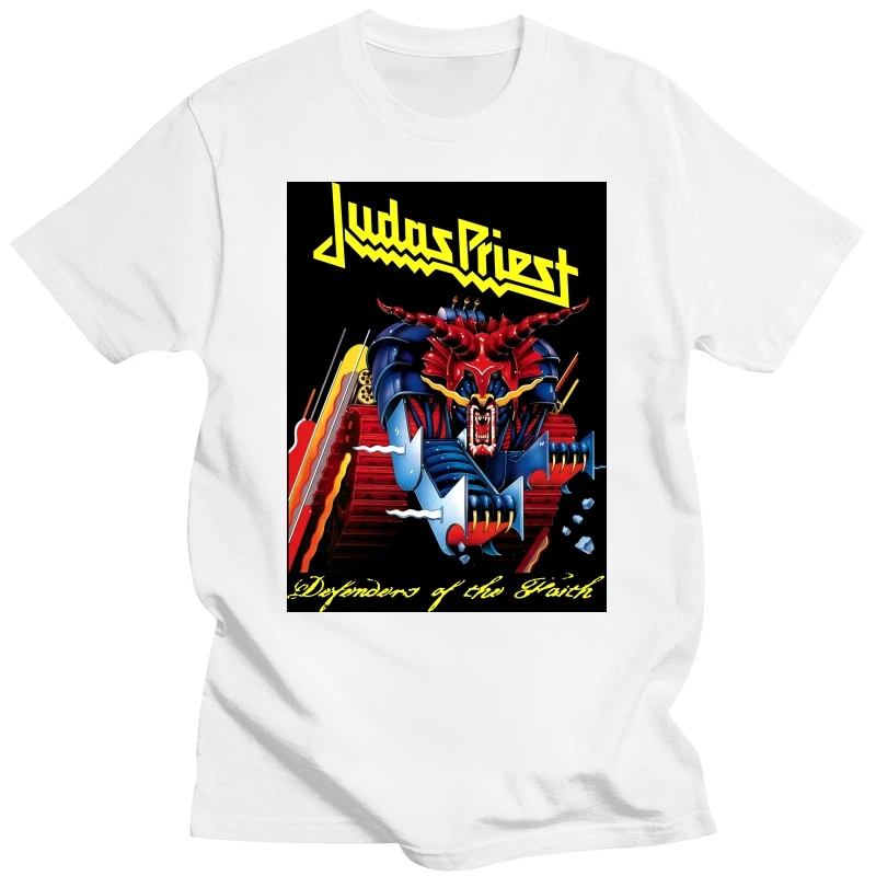 Official Judas Priest Defender Of The Faith T-Shirt British Steel Demolition Fan