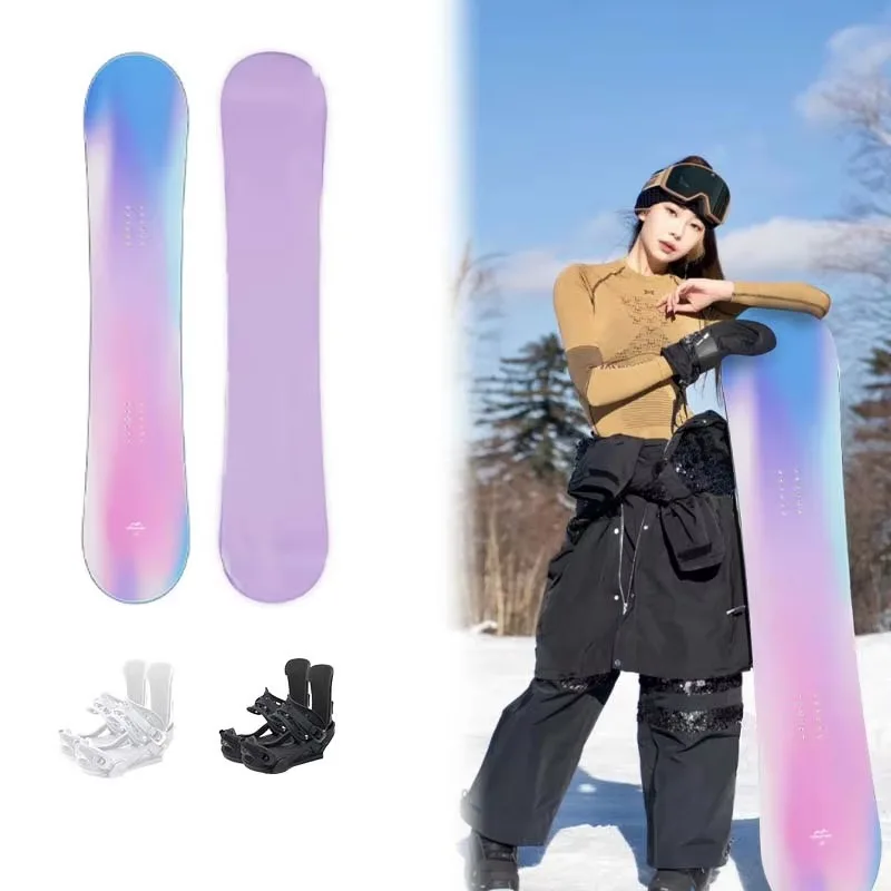 Professional Private Label Sandwich Structure Freestyle and Carving Practice Snowboard with Bindings