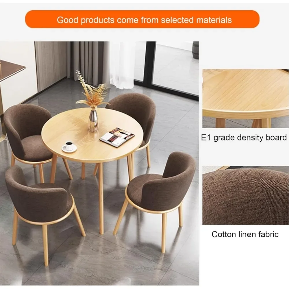 Office Meeting Table and Chairs, Coffee Reception Conference Meeting Table, Round Conference Room Table, Combination Table