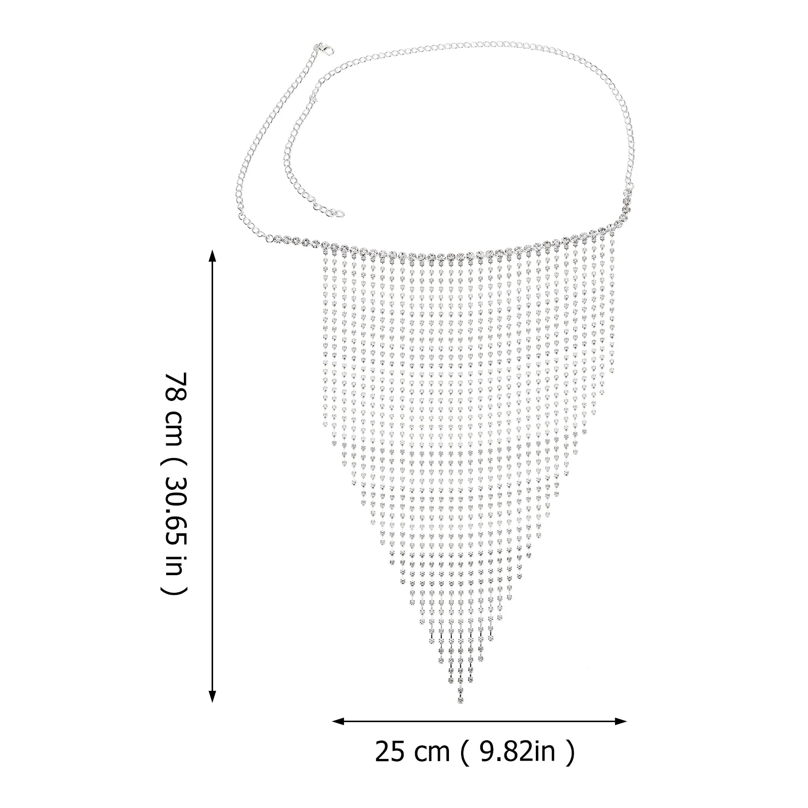 Rhinestone Tassel Face Chain Vintage Masquerade Face Jewelry Elegant Costume Accessory for Women Girls Photo Performance