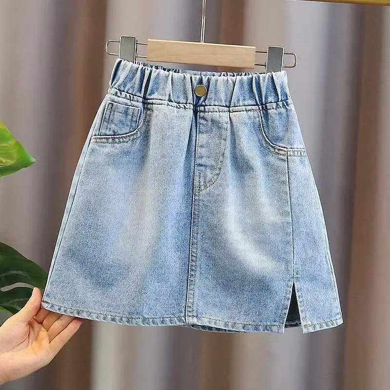 

2025 New Spring Autumn Summer Girls Kids cotton Short skirts Fashion Casual Comfortable Cute Baby Children Clothing 120-170CM