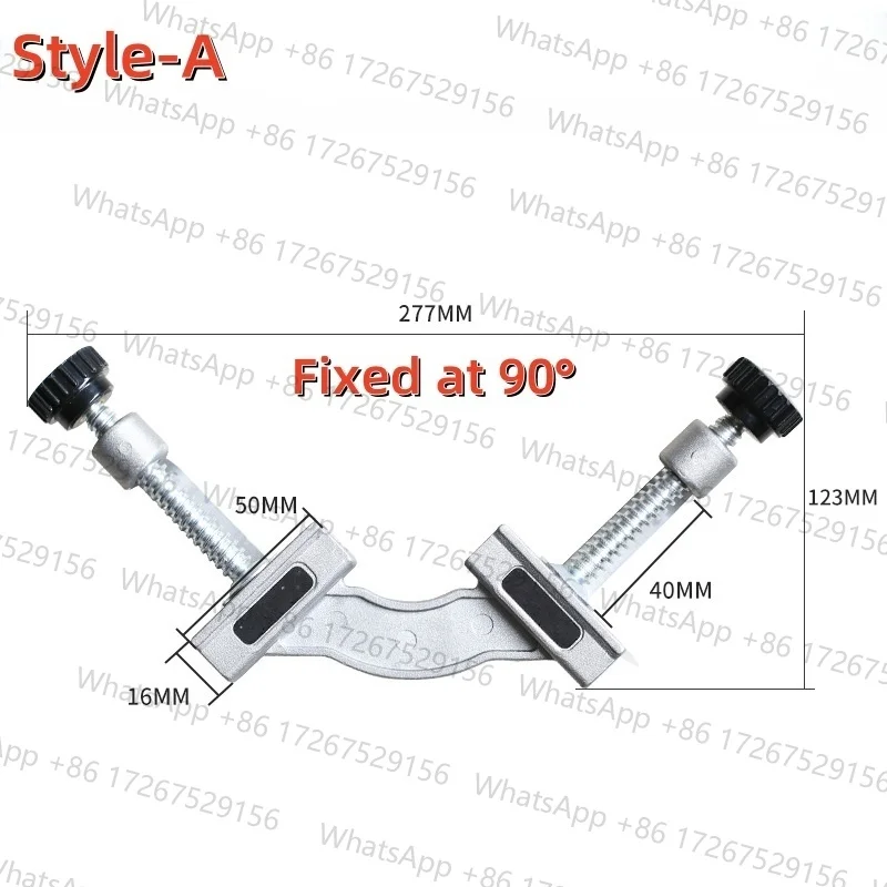10-180° Aluminum Die Casting Clamp with T-Screw - Fast Tightening Welding Tool for Woodworking & Tube Pipe