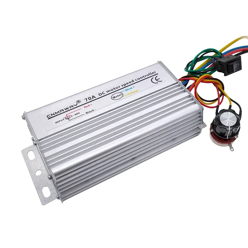 

70A reversible PWM control forward reverse switch pwm dc motor controller 12V-60V DC motor speed controller