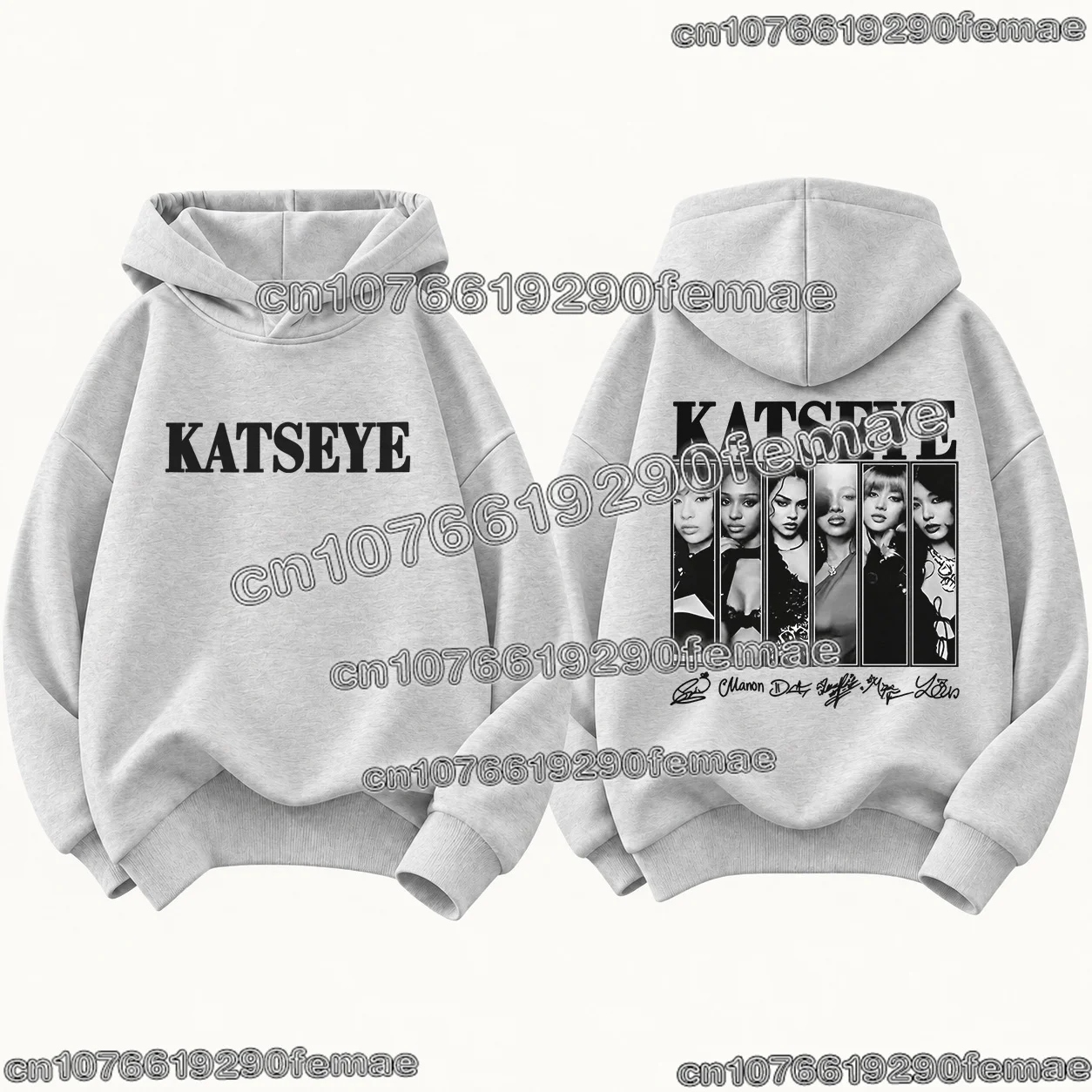 2026 KATSEYE Kpop Fan Hoodie Kids Adults Graphic Print Long Sleeve Sweatshirt Spring Autumn Casual Streetwear Fashion Clothing 4