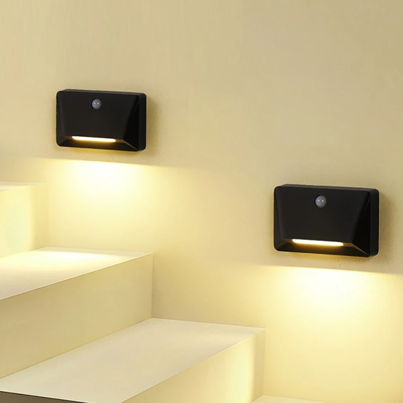 Home Corridor Night Light Human Body Sensor Light Smart LED Dormitory Charging Wall Light