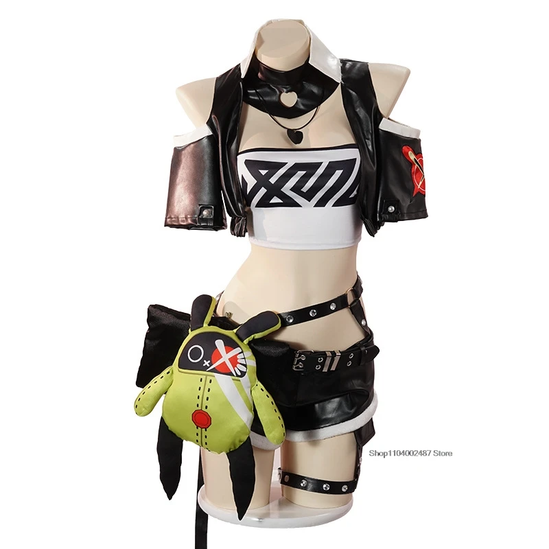 Jogo zenless zona zero cosplay nicole demara traje feminino sexy terno de festa punk casaco calças superiores halloween carnaval uniforme personalizado