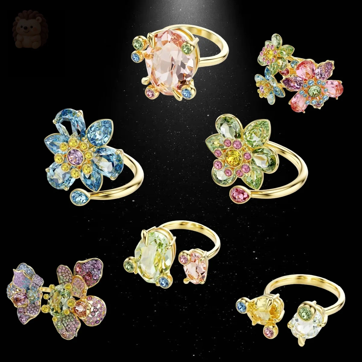 

Высококачественный комплект колец с цветочным узором Young Luxury 2025 года, предназначенный для сочетания цветов Dopamine Vitality, незаменимый для банкетов