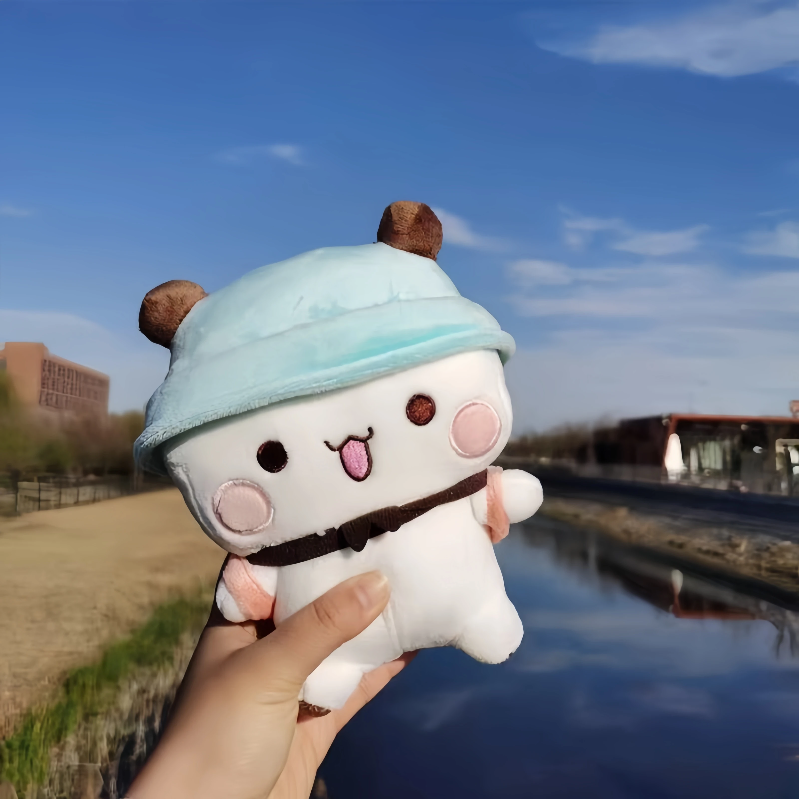    Yier panda urso plushies bonecas bonito bubu dudu brinquedo de pelúcia adorável pelúcia macio plushies dos desenhos animados natal namorada fofinho brinquedo de pelúcia