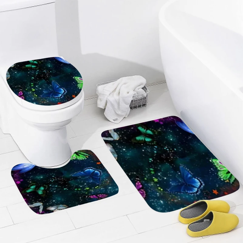 home bathroom floor mats Modern Nordic style Bath Foot mat modern bathroom accessories rug Toilet mat Bathtub anti-slip carpet