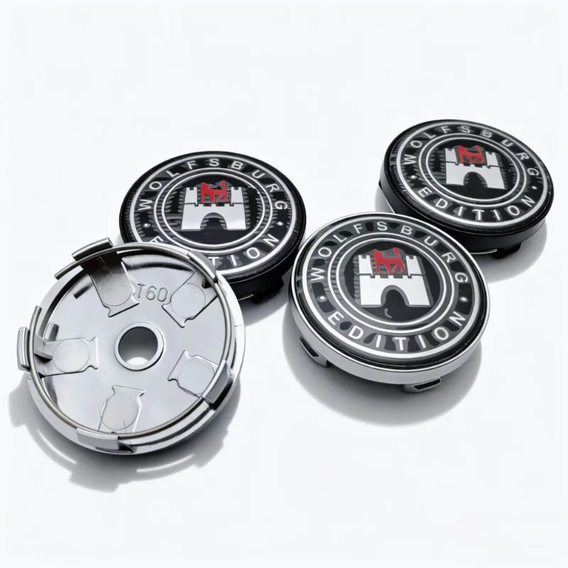4 Stück Wolfsburg Logo Emblem Abzeichen Auto Radnabenkappen 60 mm 56 mm Räder Nabenkappe Felgenradkappen Staubschutz Ersetzen Sie Autozubehör – Detail 8